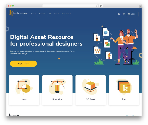 WP Typeface theme WordPress - kerismaker.com