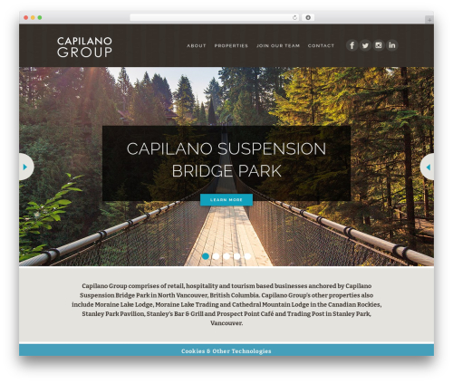 Capilano Group Responsive Design Theme WordPress theme - capilanogroup.com