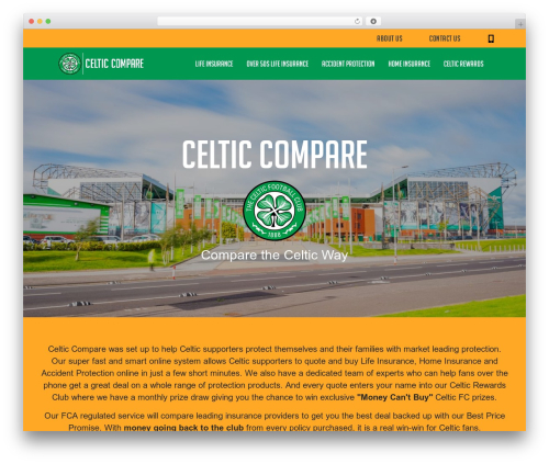celtic WordPress theme - celticcompare.com