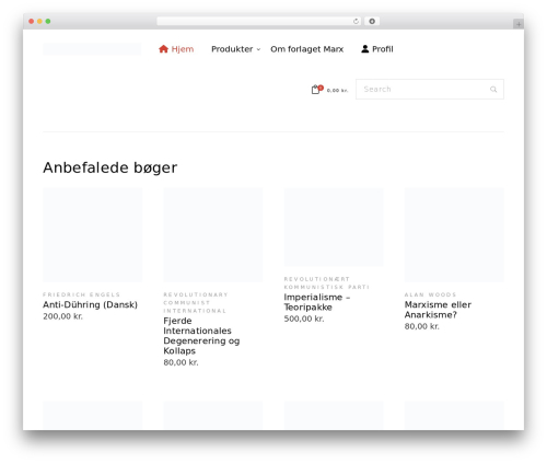 chapterone WordPress theme - forlagetmarx.dk
