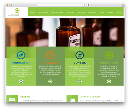 Clinico WordPress theme - pharmacieplusfm.ch