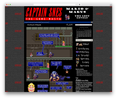 ComicPress V WordPress theme - captainsnes.com