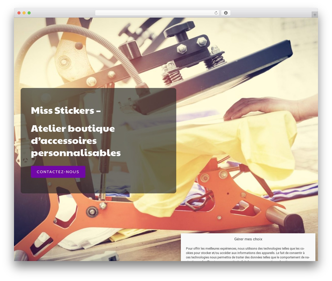 Constructor WordPress website theme - missstickers-agen.com