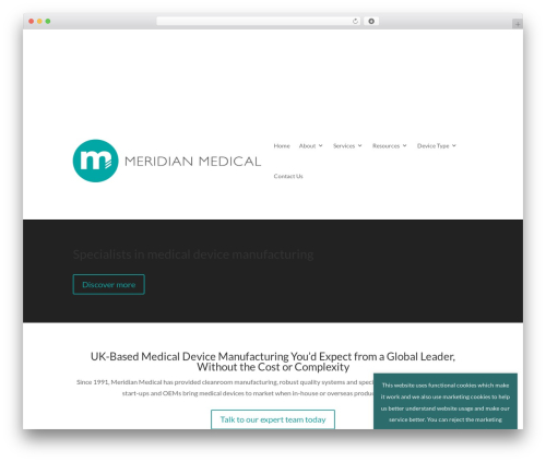 Simple cookie consent WordPress plugin - meridian-medical.com