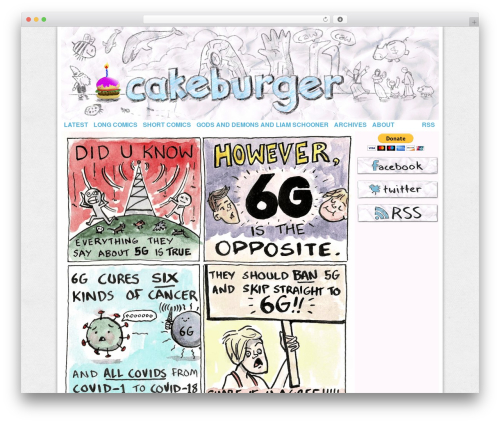 Easel WordPress theme - cakeburger.com