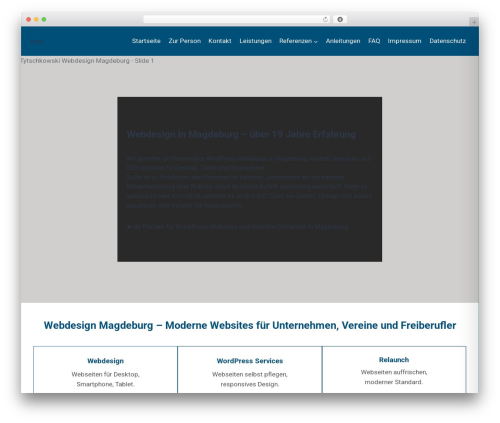 Kadence theme WordPress - tytschkowski-webdesign.de