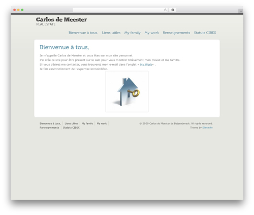 SimpleFolio theme WordPress - carlosdemeester.be