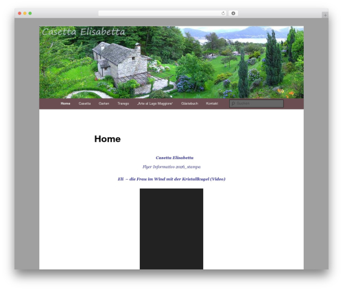 Standard WordPress theme - casetta-elisabetta.de