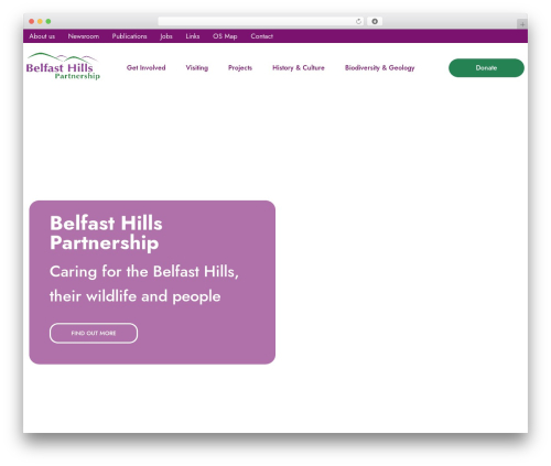 Wibble Custom Theme WordPress theme - belfasthills.org