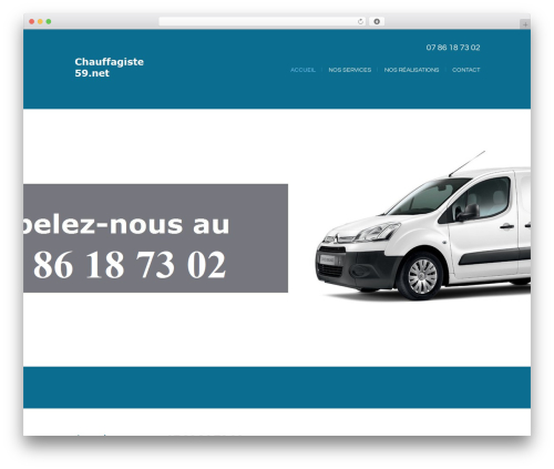 WordPress theme allosanitaire - chauffagiste59.net