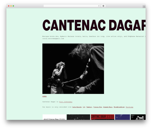 WordPress theme Expositio Theme - cantenacdagar.com