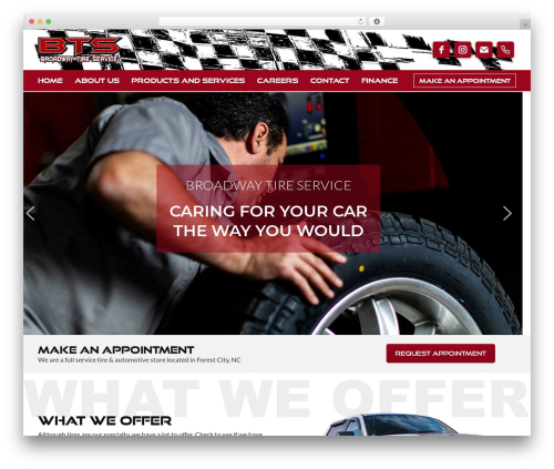 Autoresq WordPress ecommerce theme - broadwaytireservice.com