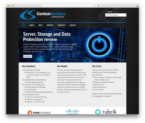 Catalyst WP theme - centumservices.com.au