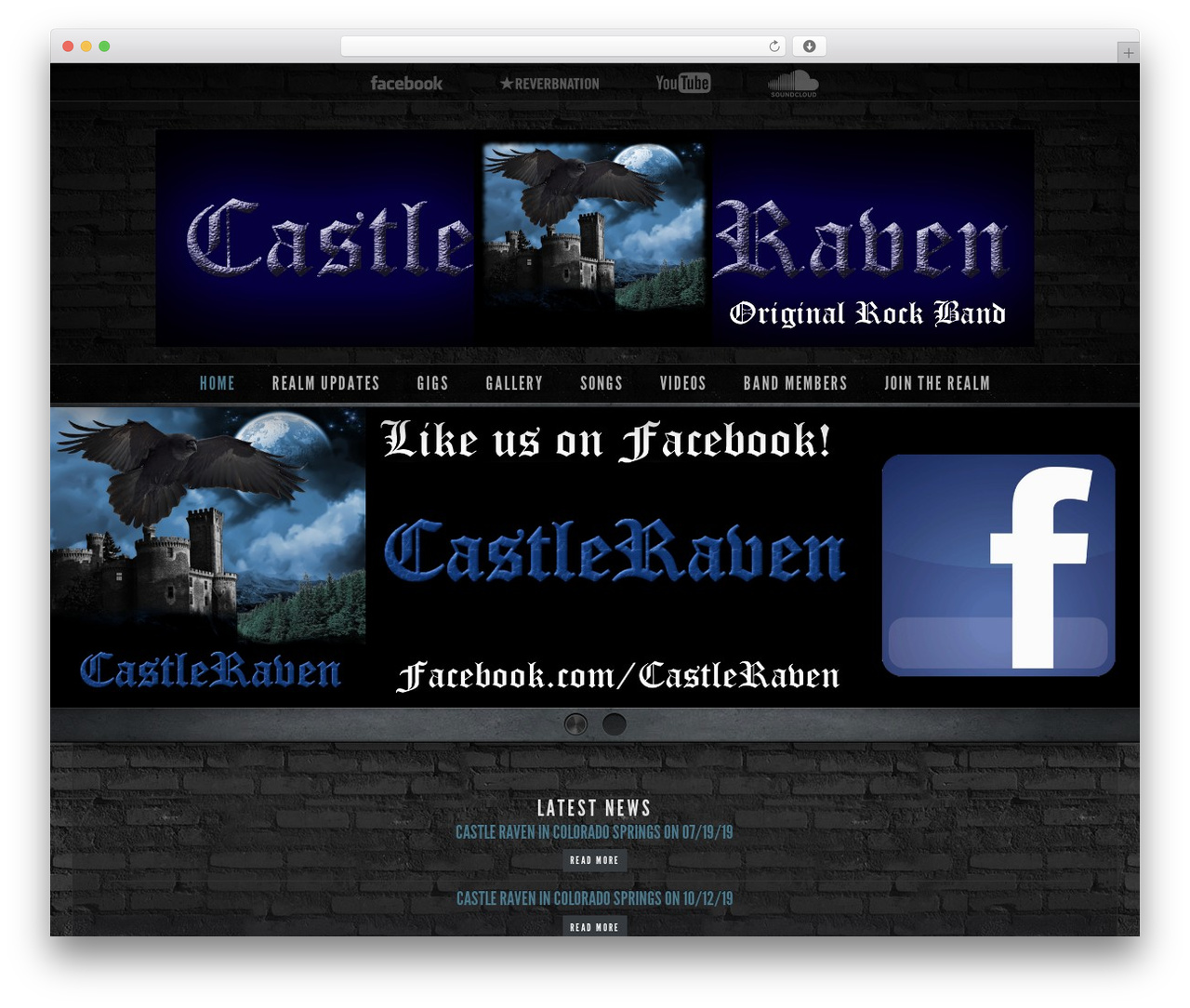 Dark N Gritty Evolved WordPress theme - castleraven.natelear.com