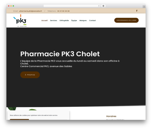 Pagemarques WordPress plugin - pharmacie-pk3-cholet.com