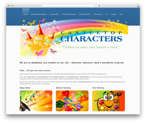 DynamiX WordPress theme - castletopcharacters.com