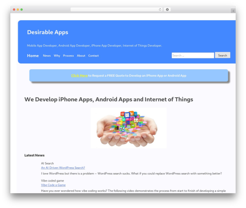 eric premium WordPress theme - desirableapps.com