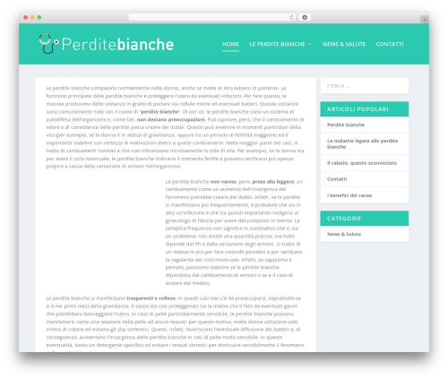 Extra WordPress theme - perditebianche.com