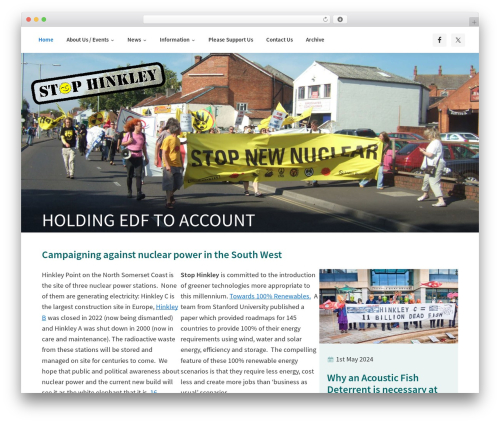 Genesis theme WordPress - stophinkley.org