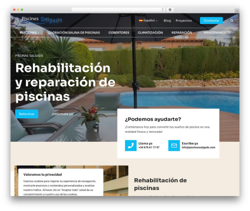 Kadence WordPress theme - piscinassalgado.com