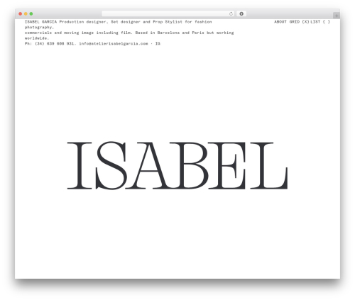 Laytheme imagehover WordPress plugin - atelierisabelgarcia.com