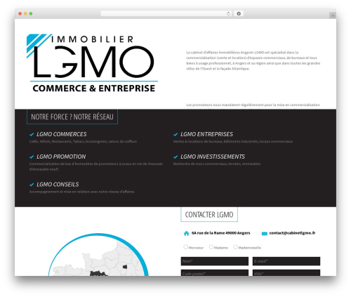 Master Thème WordPress page theme - cabinetlgmo.fr