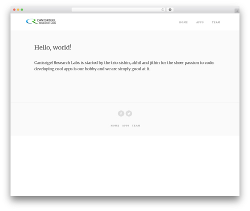So Simple 75 WordPress theme - canisrigel.biz