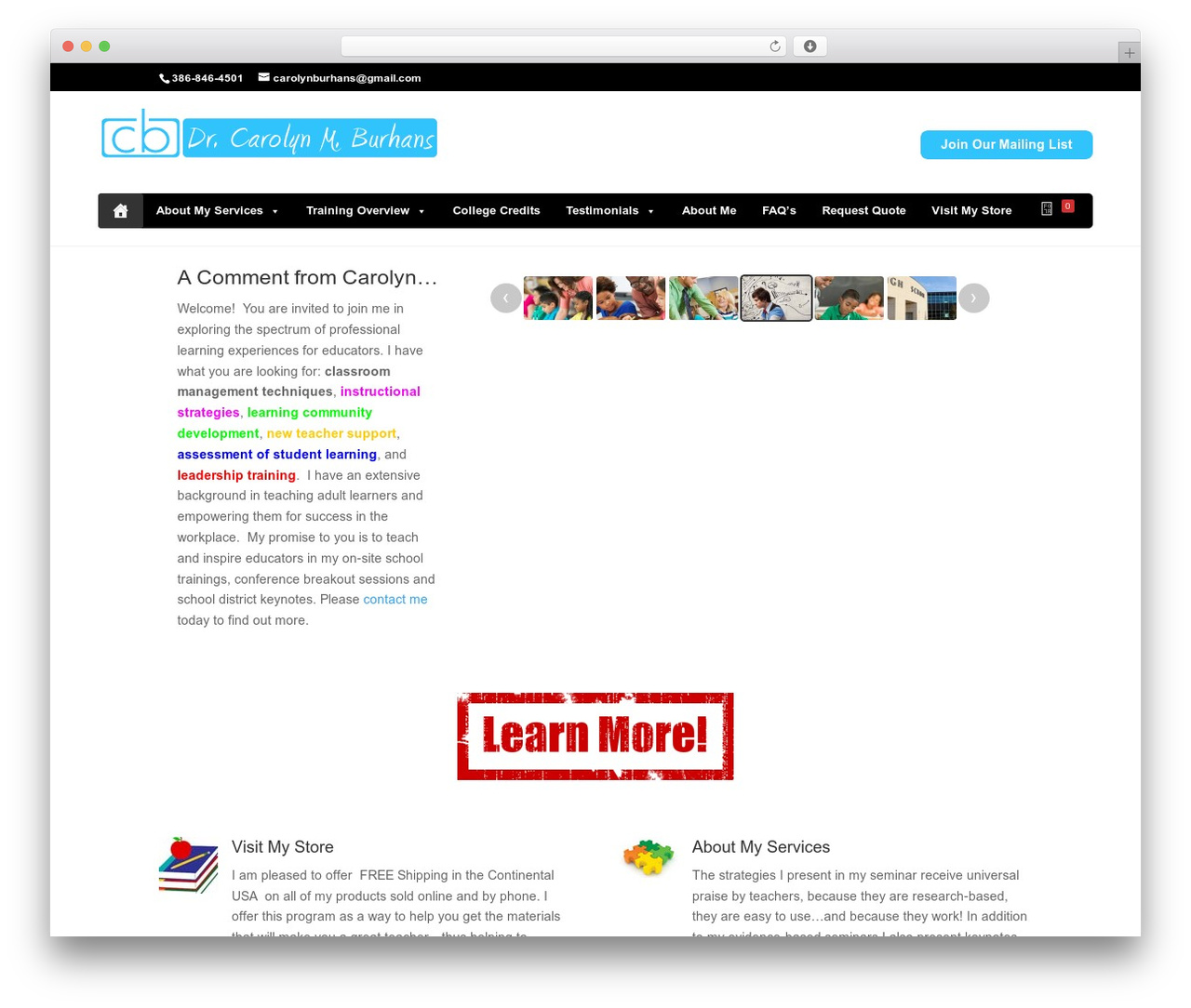 Theme WordPress Divi - carolynburhans.com