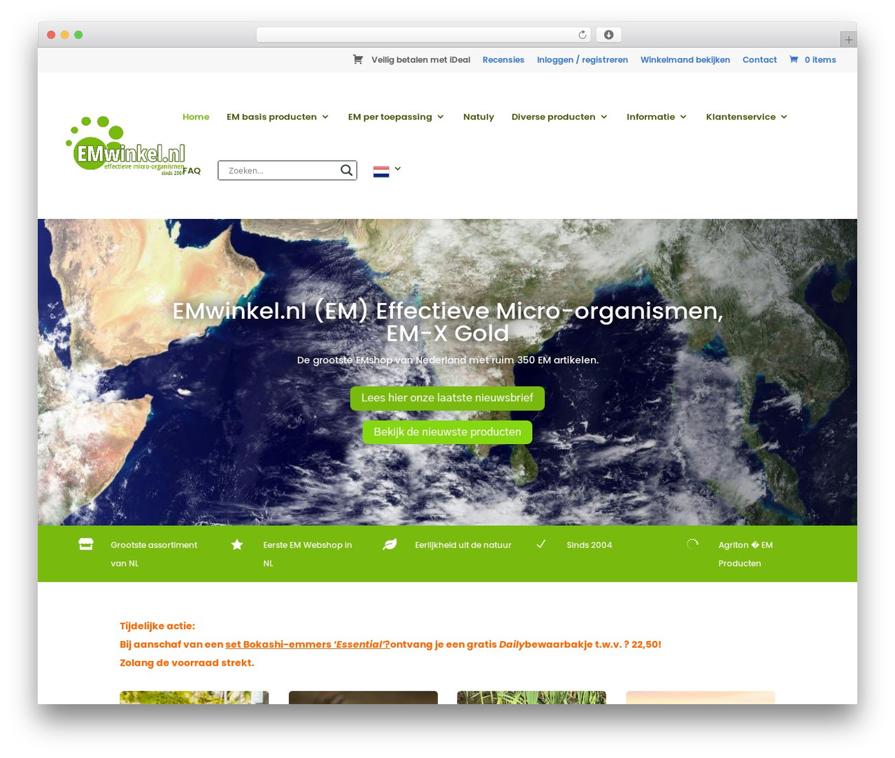 Theme WordPress Divi - emwinkel.nl
