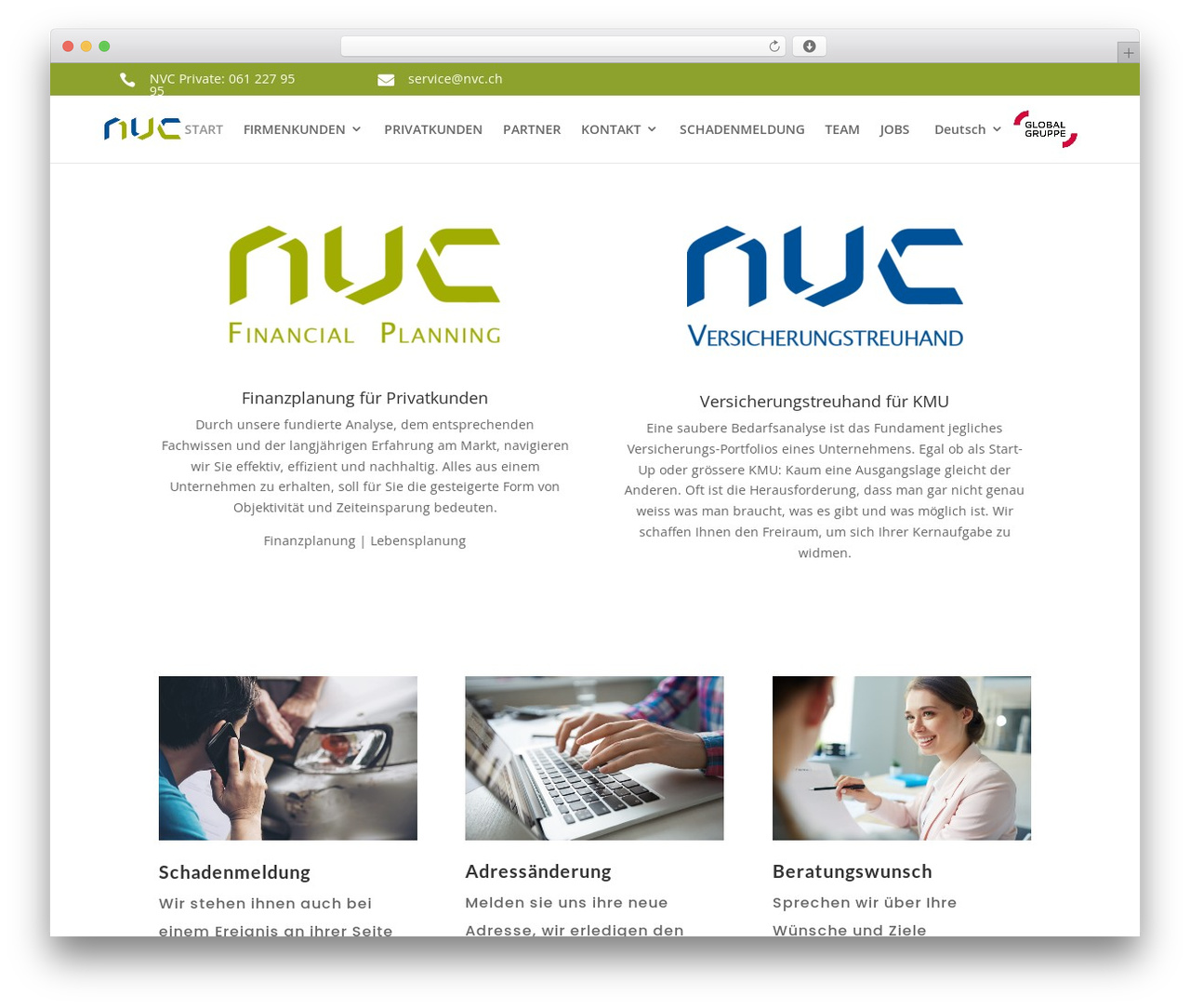 Theme WordPress Divi Child - nvc.ch