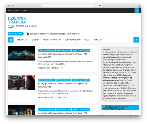 Theme WordPress NewsNote - dzienniktradera.pl