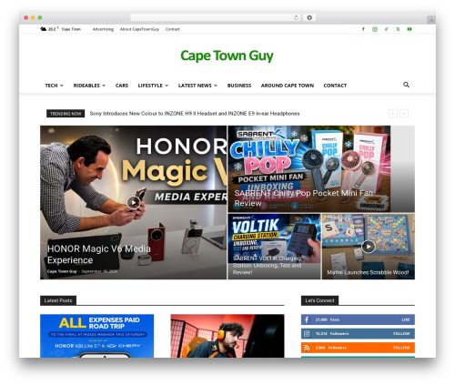 Theme WordPress Newspaper - capetownguy.co.za