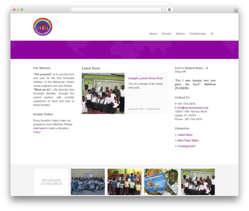 Theme WordPress WordPress AID - carolynsmission.org