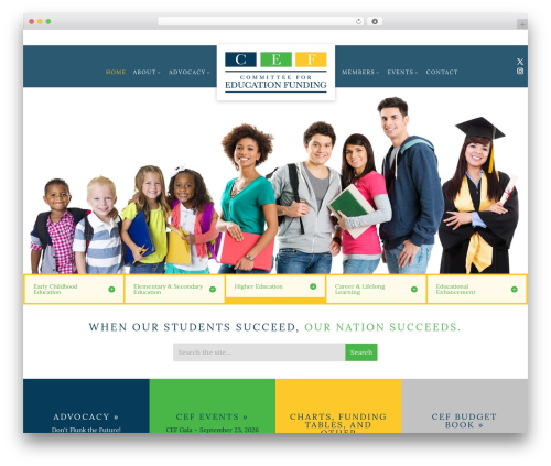 WordPress theme Divi - cef.org