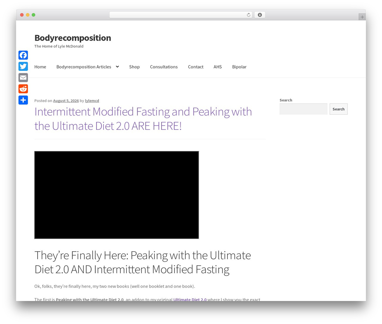 WordPress theme Storefront - bodyrecomposition.com