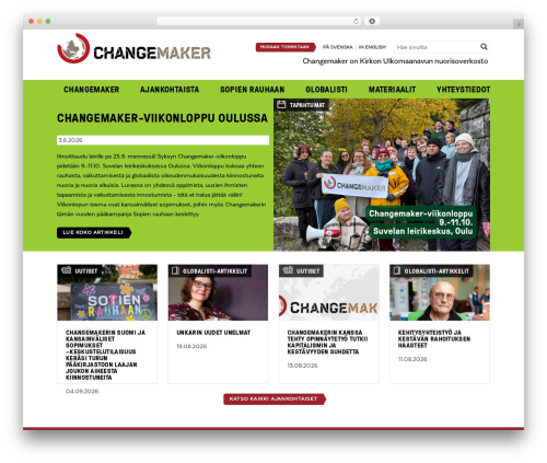 WordPress website theme Changemaker - changemaker.fi