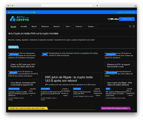 WP theme Wesper - actucrypto.info