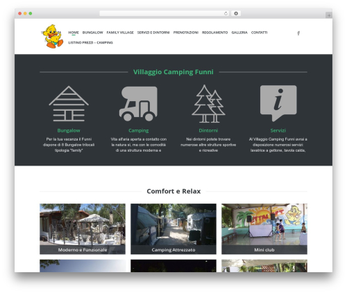 Anchor WordPress theme - campingfunni.it