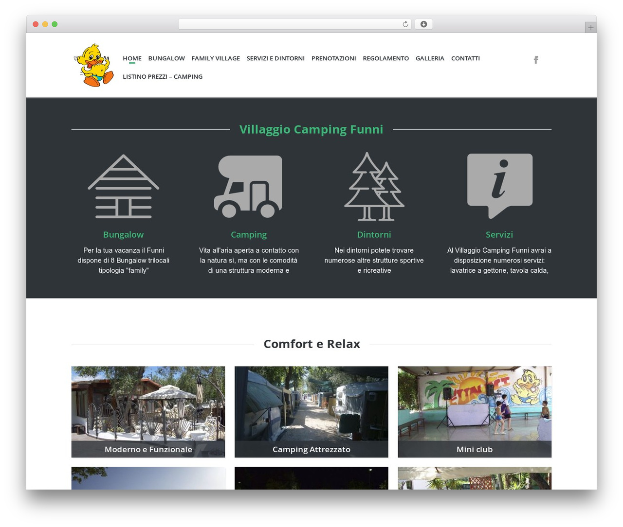 Anchor WordPress theme - campingfunni.it