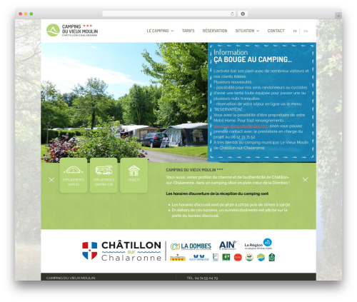 Camping WordPress theme - camping-vieuxmoulin.com