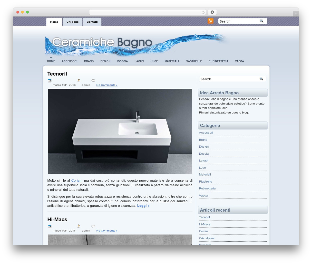 iRobot WordPress theme - ceramichebagno.eu