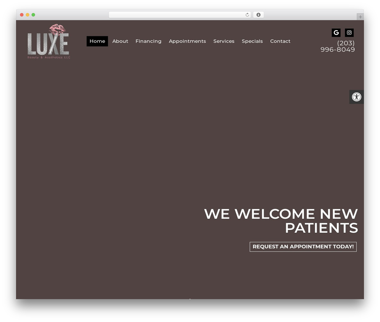 Parent Theme WordPress theme - luxebeautyandaesthetics.com