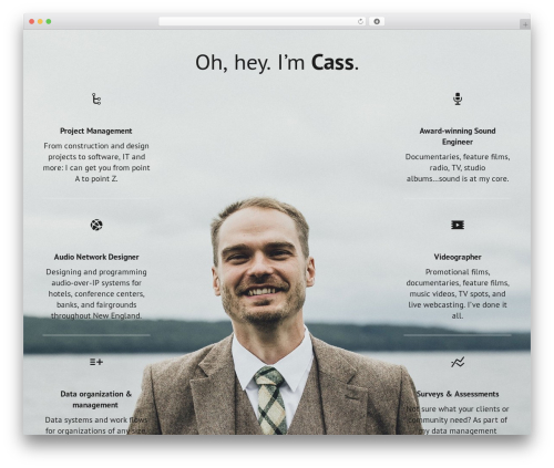 Startuply WP WordPress website theme - cassbarbour.com