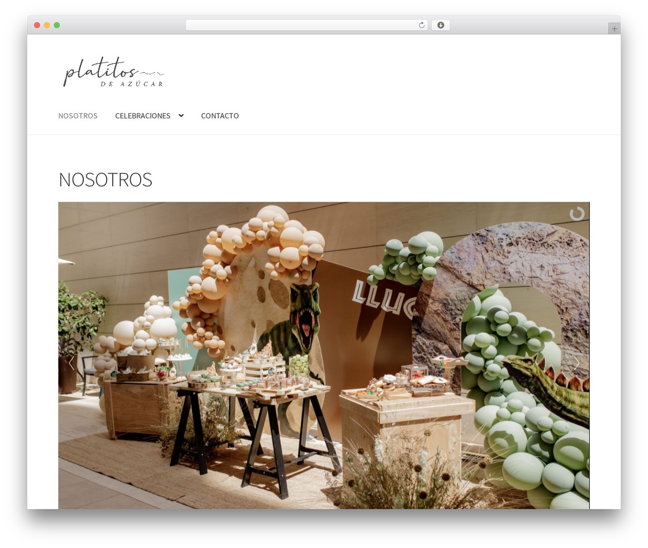 Theme WordPress Storefront - platitosdeazucar.com