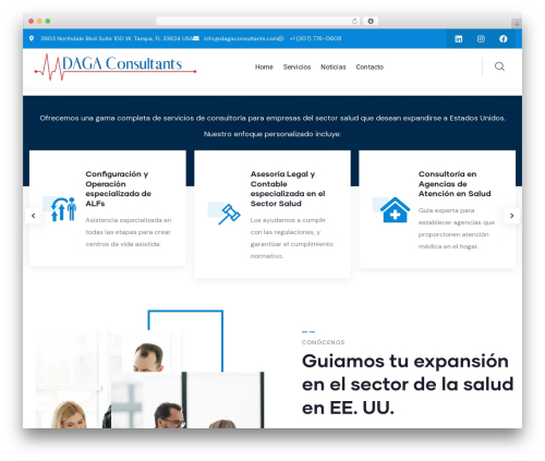 Conult themer WordPress plugin - dagaconsultants.com