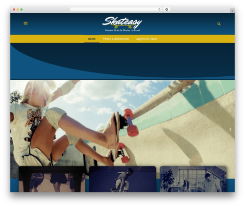 UberFlow WordPress theme design - skateasy.com