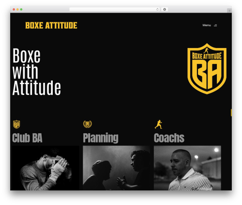 WordPress theme Mogi - boxe-attitude.com