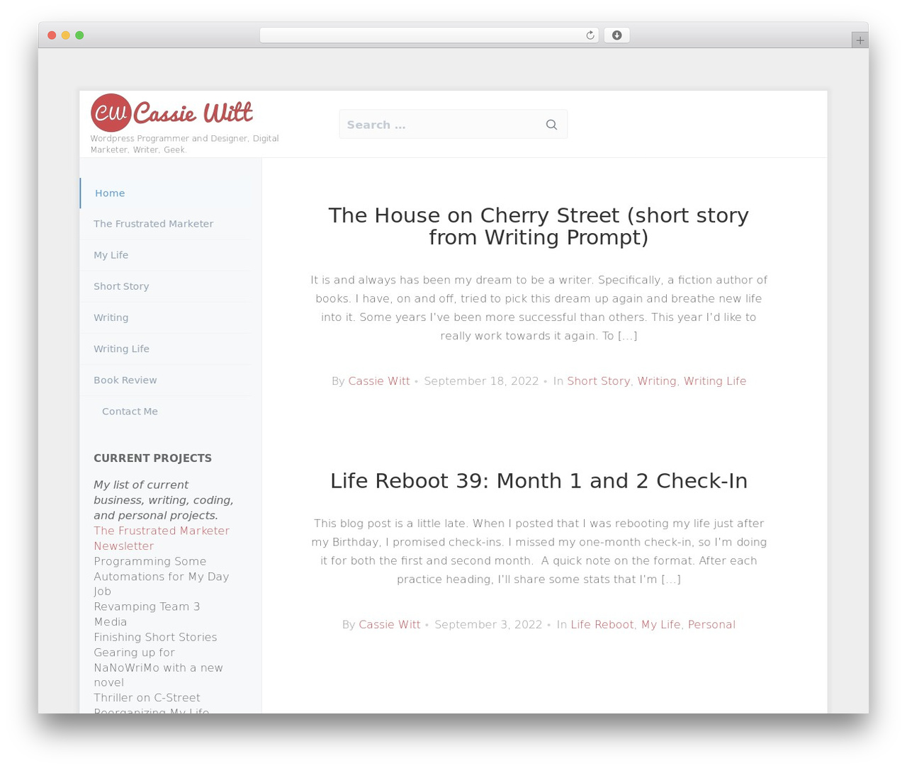 WordPress theme smartpress - cassiewitt.com