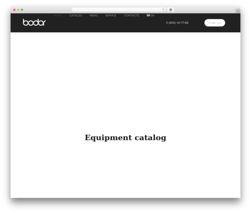 WordPress website theme rozer - bodorlaser.net