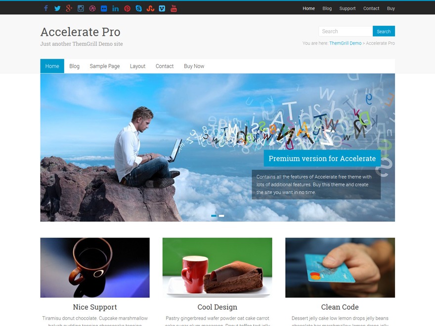 Accelerate Pro WordPress theme Accelerate Pro WordPress theme